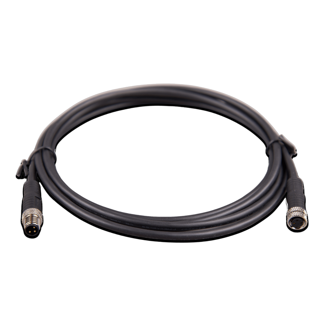 M8 circular connector Male/Female 3 pole cable 1m (bag of 2)