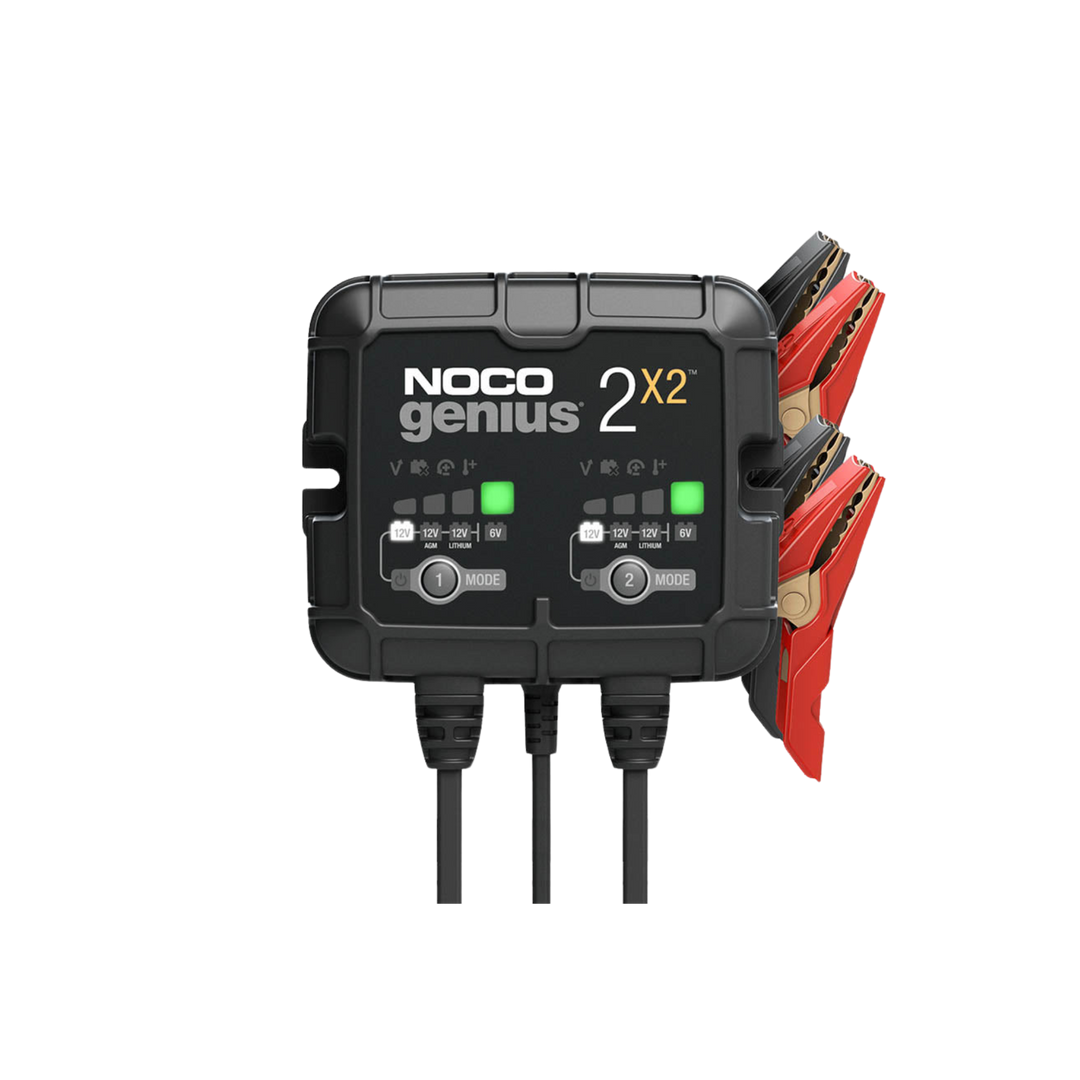 Genius 4A 2-Bank Battery Charger