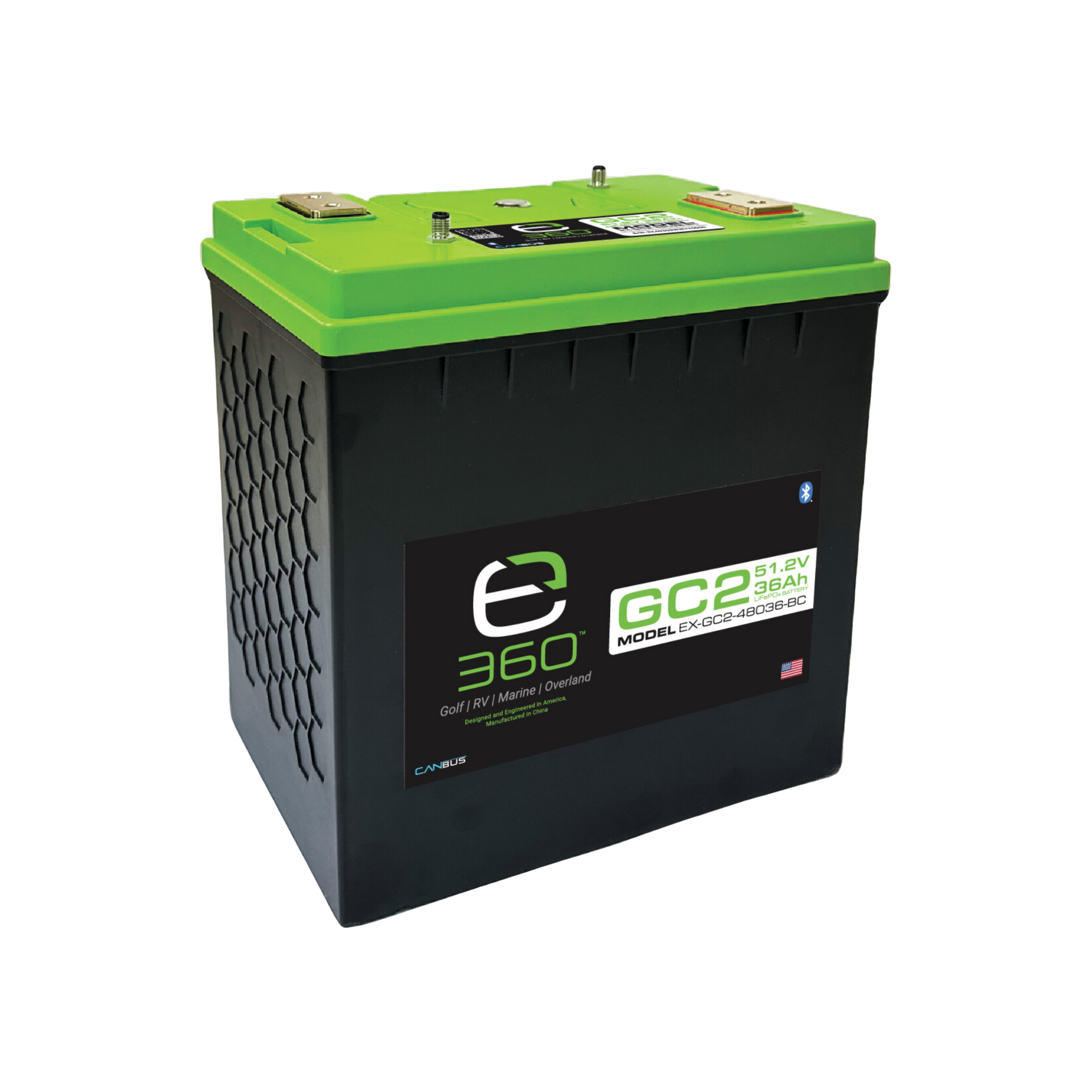 48V 36Ah GC2 LiFePO4 Lithium Battery - Bluetooth | Expion360 48V 36Ah GC2 LiFePO4 Lithium Battery - Bluetooth | Expion360