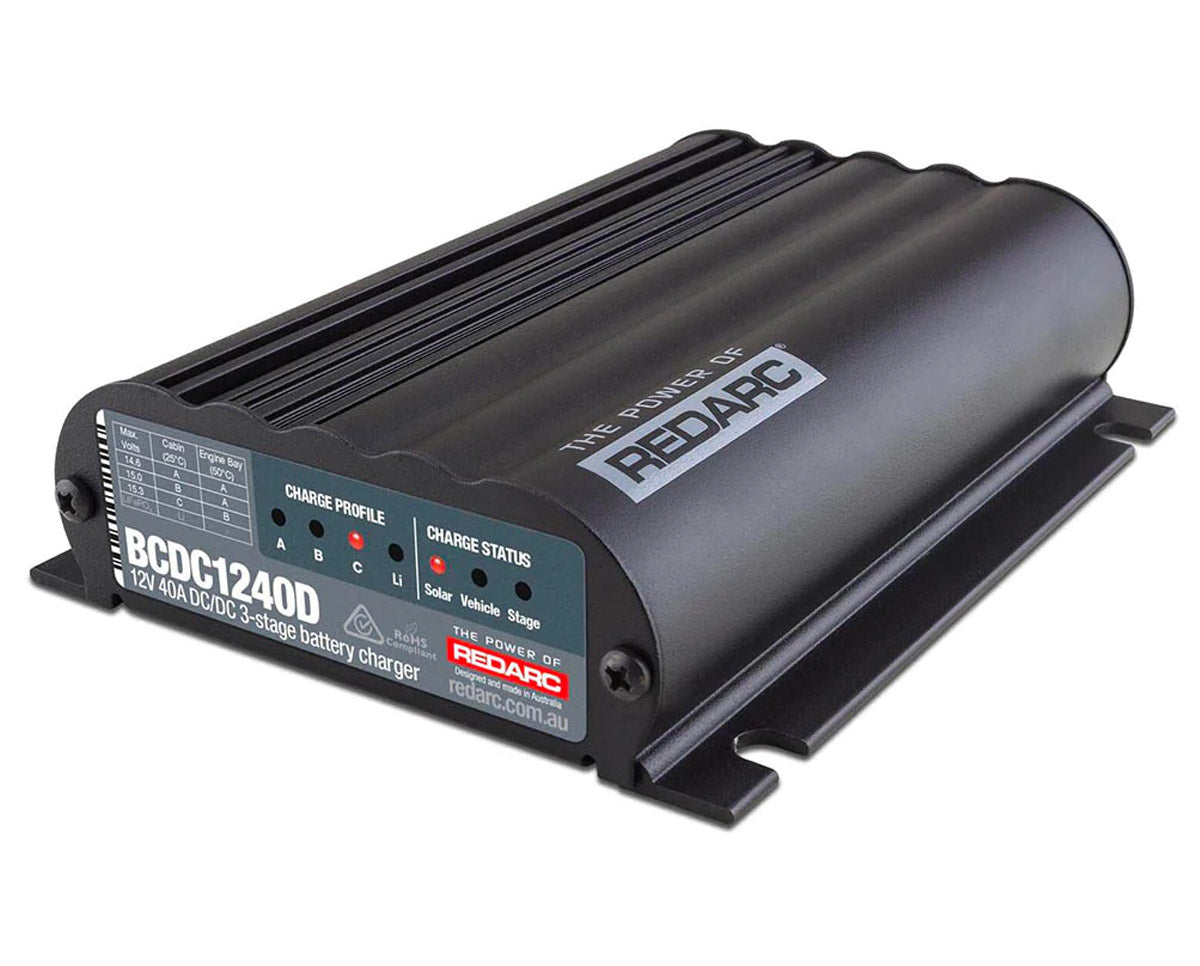 Redarc DC-DC Charger 12V 40A In-Vehicle DC-DC Battery Charger