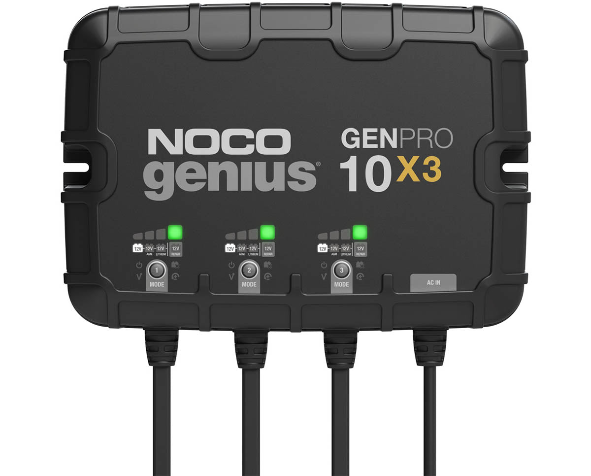 GENPRO 3-Bank 30A Onboard IP68 Battery Charger