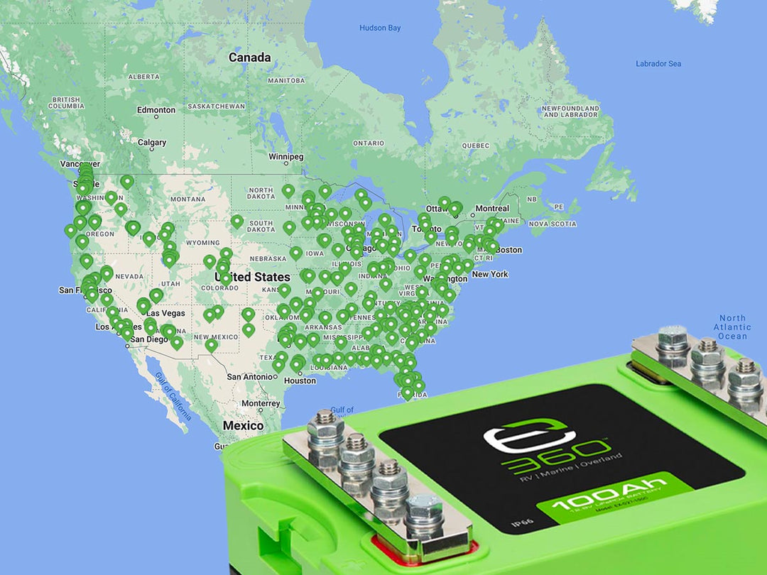 E360 lithium battery dealer