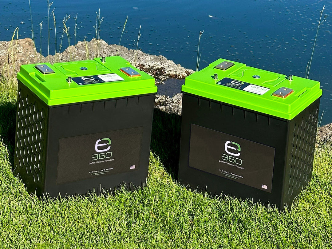 E360 lithium golf cart battery