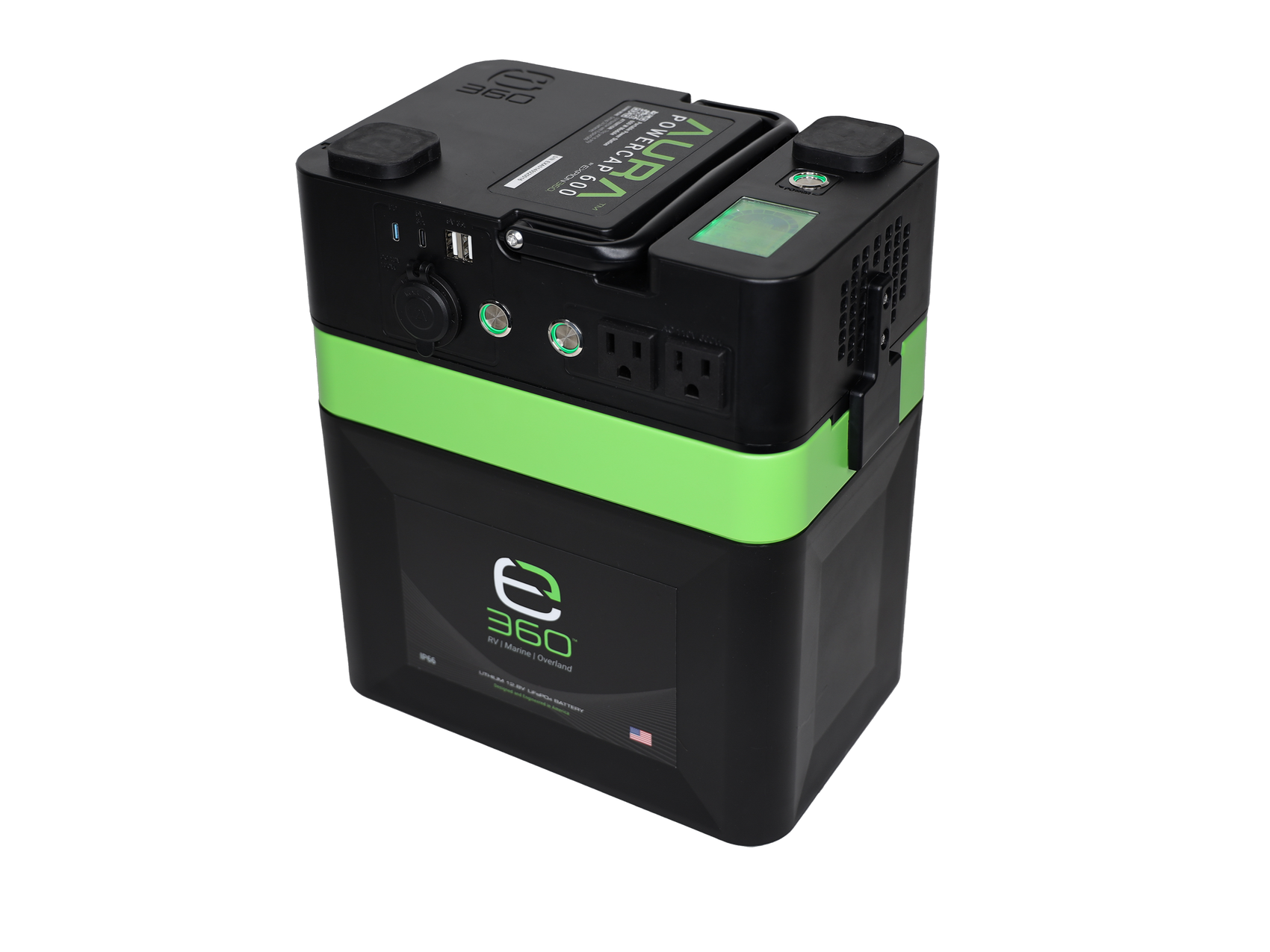 E360 AURA 600W Inverter for Group 24 Batteries