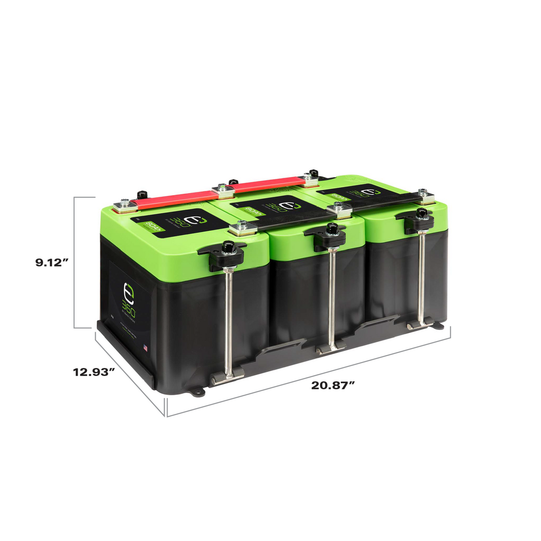 Triple Mounting Kit for Group 24 Batteries