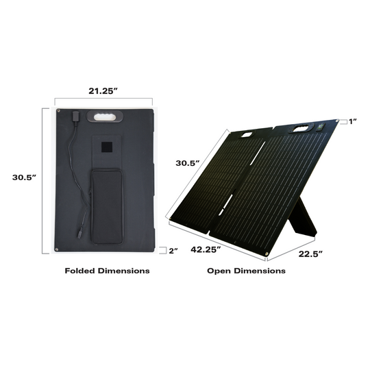 E360 120W Portable and Foldable Solar Panel – Expion360