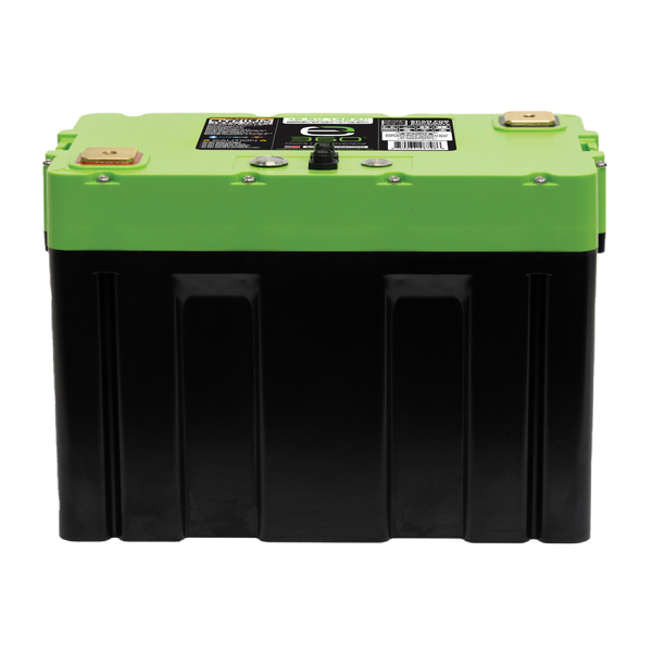 Expion360 12V 132Ah High-Density LiFePO4 Lithium Battery, Group 27 footprint with Bluetooth and VHC heating.