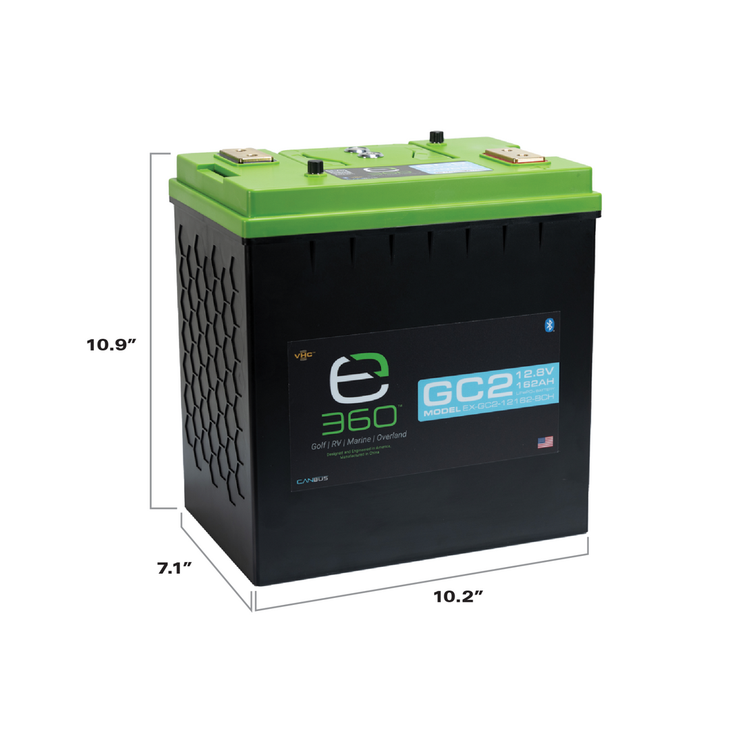12V 162Ah LiFePO4 Lithium Battery – GC2, Bluetooth & Heated | Expion360