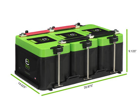 Triple Mounting Kit for Group 27 Batteries