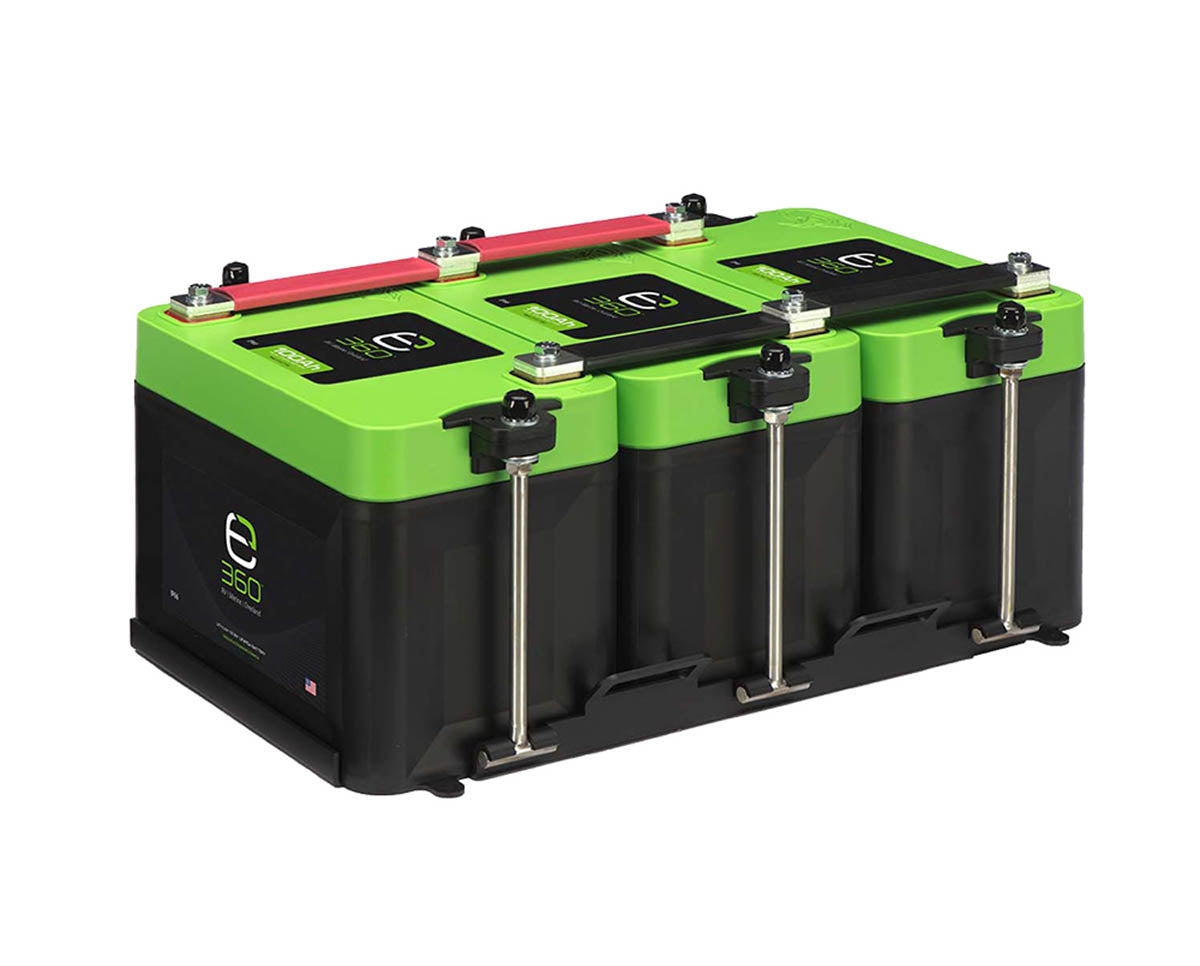 Triple Mounting Kit for 100 Ah and 120 Ah Batteries
