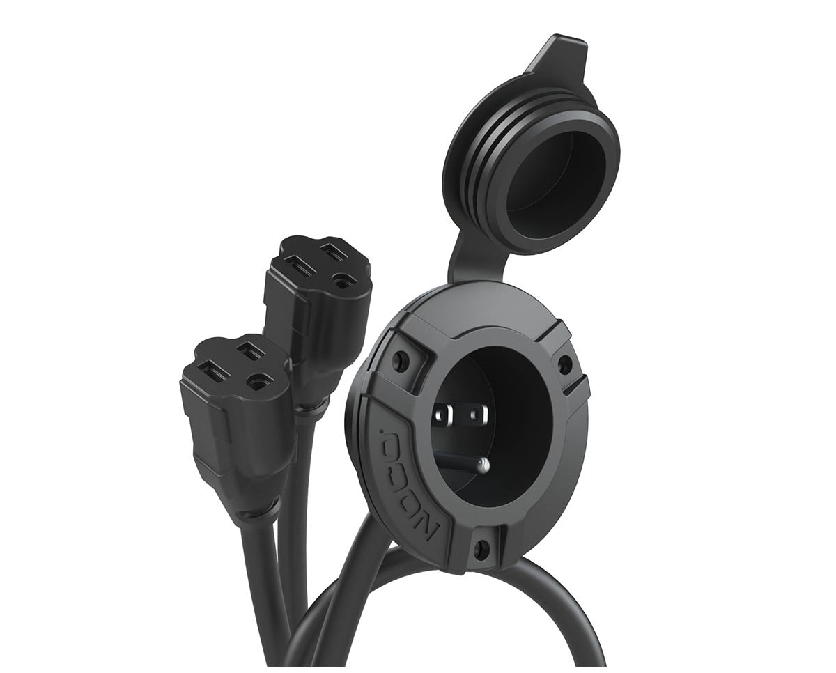 AC Port Plug With Dual 18 Inch Extension Cord